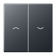 Клавиша 2-ая для жалюзийного выключателя/кнопок Jung A Антрацит матовый