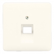 Накладка 1-ая компьютерной/телефонной RJ45/RJ11 розетки наклонная Jung CD Слоновая кость