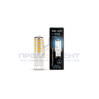 Лампа Gauss G9 AC185-265V 4W 410lm 4100K керамика LED 1/10/200