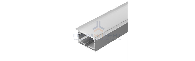 Профиль с экраном SL-LINIA62-F-2500 ANOD+OPAL