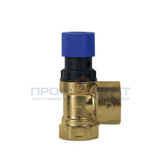 Клапан предохранительный SYR 2115 - 1/2", сброс 3/4" (ВР/ВР, Tmax 110⁰С, Рн 6 бар, латунь)