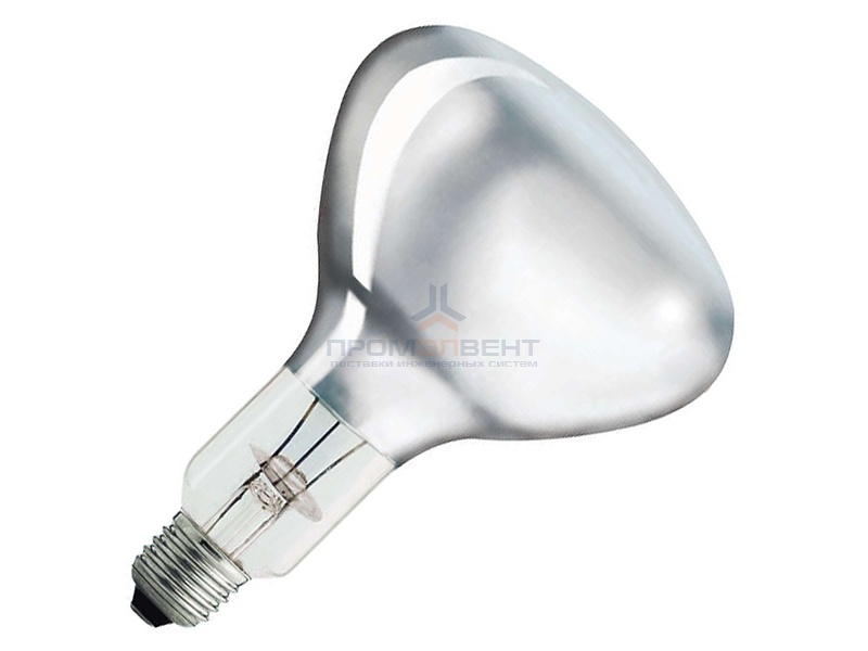 Лампа инфракрасная  Philips R125 IR 375W E27 230-250V CL прозрачная