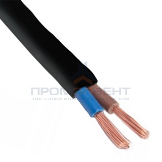 Провод осветительный ШВВП 2х0,5 ГОСТ черный (Севкабель)