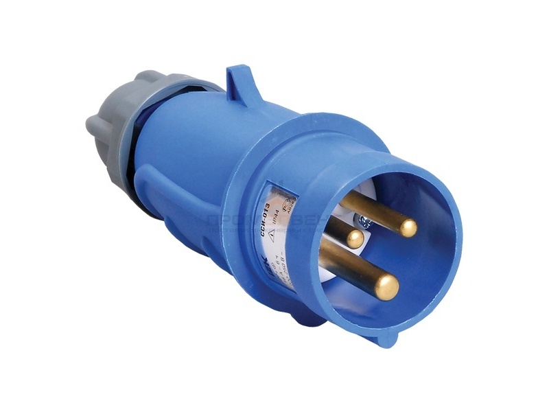 Вилка переносная ССИ-013 16А-6ч/200-250В 2Р+РЕ IP44 MAGNUM ИЭК