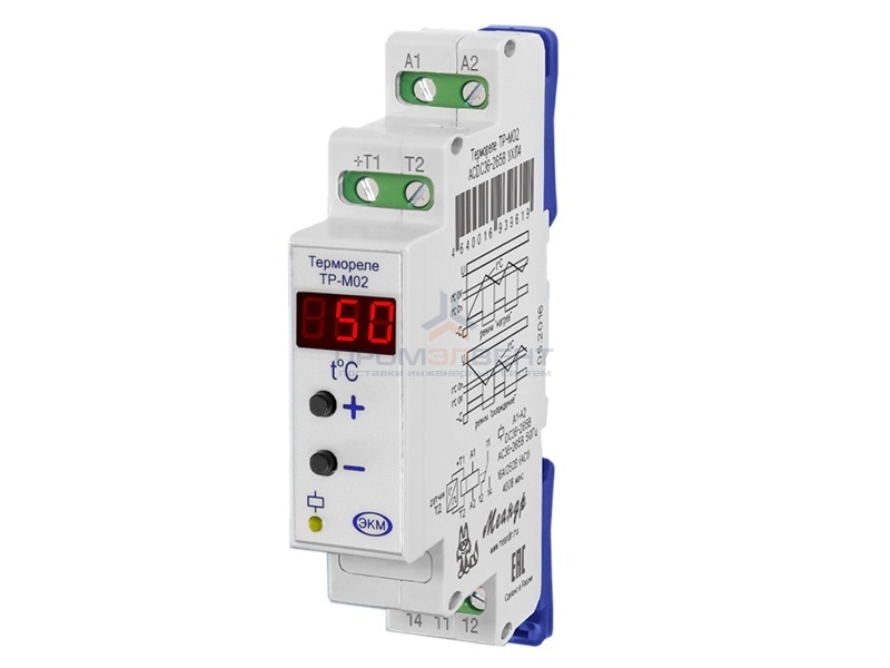 Реле контроля температуры ТР-М02 ACDC36-265В с датчиком ТД-2 УХЛ4