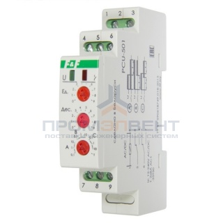 Реле времени PCU-501 0,1с. -11мин., 9-24В АС/DC, 24-264В AC/DC, 8А, 2NO/NC, 3 функции