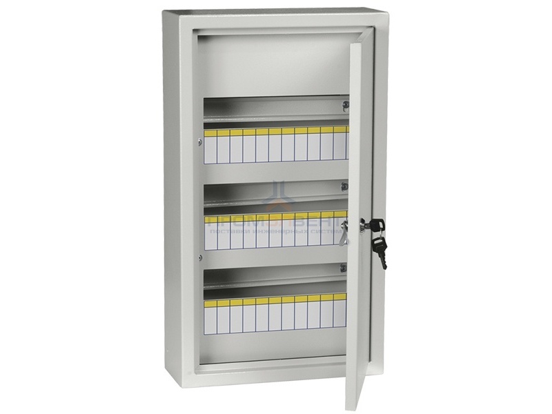 Щит металлический ЩРн-36з-1 36 УХЛ3 IP31 на 36 модулей навесной 540х310х120 серый ИЭК