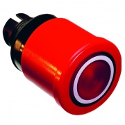 Кнопка ABB MPMT3-11R ГРИБОК красная (корпус) с подсветкой с усиленной фиксацией 40мм отпускание пово